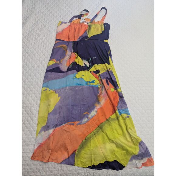 🌈 The Drop Abstract Print Maxi Dress by @Takkunda XXL - Picture 6 of 10